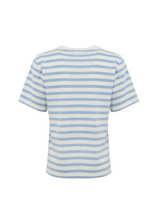 T-shirt Satrapo a righe in jersey Bianco/Azzurro WEEKEND MAX MARA | 2515971031600015